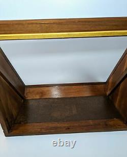 Vintage Buck Knife Wood Glass Tabletop Counter Advertising Display Case