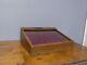 Vintage Buck Knives Usa Dovetailed Wood Glass Top Store Display Case Box
