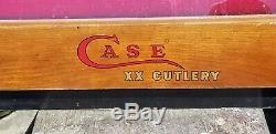 Vintage CASE XX Knife General Store Counter Display Case Glass Front