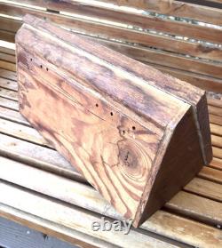 Vintage Camillus Pocket Knife Glass & Wood Counter Store Display Case! No Key