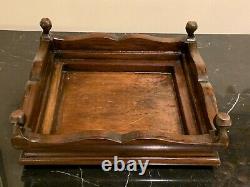 Vintage Chinese Fitted Hardwood Glass Display Case with inner Red Velvet Stand