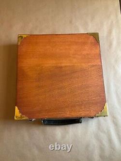Vintage Colt Woodsman Wood Display Case With Grips And Manuals