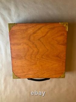 Vintage Colt Woodsman Wood Display Case With Grips And Manuals