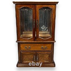 Vintage Commodore Collection Rosalco Jewelry Armoire Box Miniature Furniture