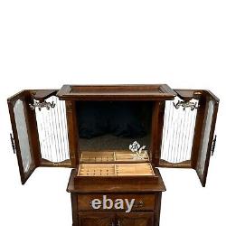 Vintage Commodore Collection Rosalco Jewelry Armoire Box Miniature Furniture