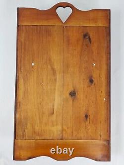 Vintage Curio Cabinet Display Case Knick Knack Shelf Mahogany Country Primitive