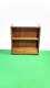 Vintage Curio Wood Miniatures Trinket Display Case Wall Mounted Tow Shelves
