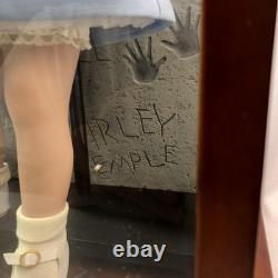 Vintage Danbury Mint Shirley Temple Porcelain 16 Doll with Wood Display Case