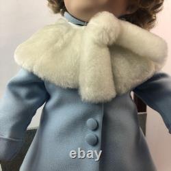 Vintage Danbury Mint Shirley Temple Porcelain 16 Doll with Wood Display Case