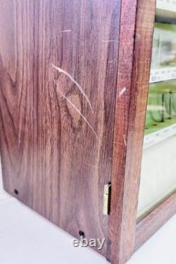 Vintage Dremel Store Display Case Wood Cabinet Accessory Center 41pc 1960s