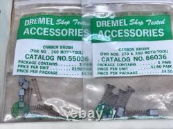 Vintage Dremel Store Display Case Wood Cabinet Accessory Center 41pc 1960s