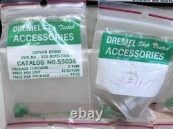 Vintage Dremel Store Display Case Wood Cabinet Accessory Center 41pc 1960s
