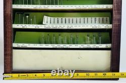 Vintage Dremel Store Display Case Wood Cabinet Accessory Center 41pc 1960s