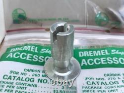 Vintage Dremel Store Display Case Wood Cabinet Accessory Center 41pc 1960s