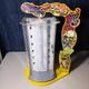 Vintage Ed Hardy Yellow Sunglasses Wood Display Case Holder