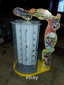 Vintage Ed Hardy Yellow Sunglasses Wood Display Case Holder