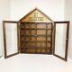 Vintage Enesco My Collection Hanging Display Case With Glass Doors Curio Cabinet