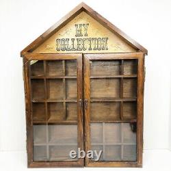 Vintage Enesco My Collection Hanging Display Case with Glass Doors Curio Cabinet