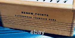 Vintage Esterbrook Fountain Pen Wooden Display Case Collectors! 11 X 12 X 7