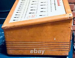 Vintage Esterbrook Fountain Pen Wooden Display Case Collectors! 11 X 12 X 7