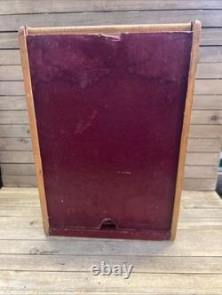 Vintage Eversharp Red Top Lead Counter Top Advertising Display Case Wood & Glass