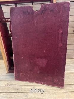 Vintage Eversharp Red Top Lead Counter Top Advertising Display Case Wood & Glass