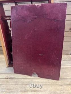 Vintage Eversharp Red Top Lead Counter Top Advertising Display Case Wood & Glass