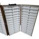 Vintage Folding Optical Sales Rep Display Case 144 Slot Eyeglass Sunglasses Wood