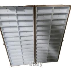 Vintage Folding Optical Sales Rep Display Case 144 Slot Eyeglass Sunglasses Wood