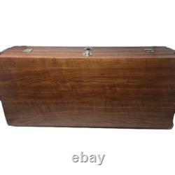 Vintage Folding Optical Sales Rep Display Case 144 Slot Eyeglass Sunglasses Wood