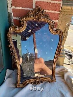 Vintage French Floral Garland Wood Display Wall Table Show Case Shadow Box Frame