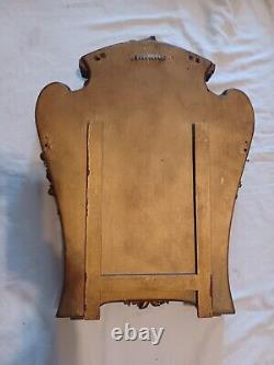 Vintage French Floral Garland Wood Display Wall Table Show Case Shadow Box Frame