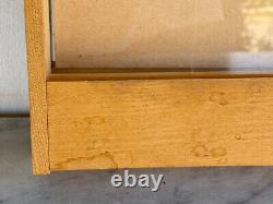 Vintage GIORGIO ARMANI Occhiali Eyeglasses Frame Display Case. Wood + Acrylic