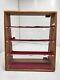 Vintage Guess Watches 4 Shelf Wood Display Case With Key