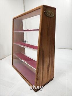 Vintage Guess Watches 4 Shelf Wood Display Case with Key