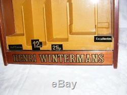 Vintage Henri Wintermans Glass Front Display Case Shop Display Cigar Adveritsing