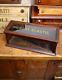Vintage Hickory Elastic Sewing Thread Antique Store Counter Wood Display Case