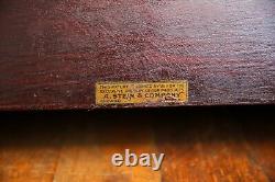 Vintage Hickory Elastic Sewing Thread Antique Store Counter Wood Display Case