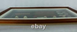 Vintage History of Golf Collectible Shadow Box Wood Framed Hanging Display Case