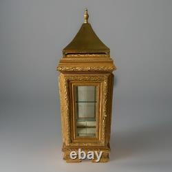 Vintage Horchow Vitrine Italian Rococo Wood Display Case Curio Cabinet