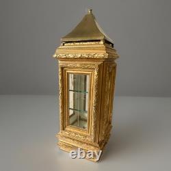 Vintage Horchow Vitrine Italian Rococo Wood Display Case Curio Cabinet