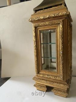 Vintage Horchow Vitrine Italian Rococo Wood Display Case Curio Cabinet