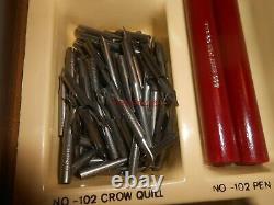 Vintage Hunt Artist Pens Display Case Full of Tips Nibs