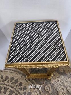 Vintage Italian Gold Gilt Glass Mirrored Display Case Cabinet Creazioni