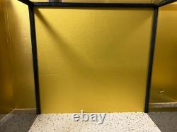 Vintage Japanese Display Glass Case Wood Frame Doll Geisha H14.5 W14.9in