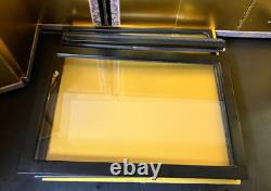 Vintage Japanese Display Glass Case Wood Frame Doll Geisha H14.5 W14.9in