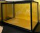 Vintage Japanese Display Glass Case Wood Frame Doll Geisha H15.1 W22.3in
