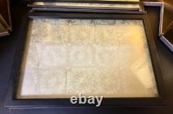 Vintage Japanese Display Glass Case Wood Frame Doll Geisha H16.4 W16.8in