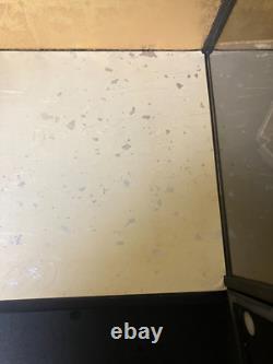 Vintage Japanese Display Glass Case Wood Frame Doll Geisha H17.1 W18.5in