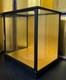 Vintage Japanese Display Glass Case Wood Frame Doll Geisha H17.8 W16.4in